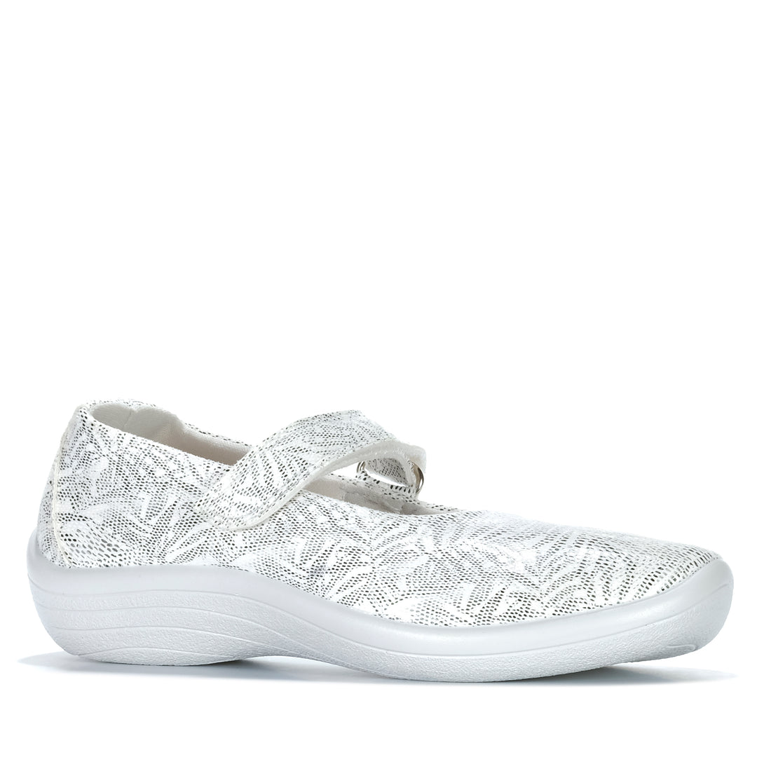 Arcopedico Estrela Palm Light Grey Womens Shoes