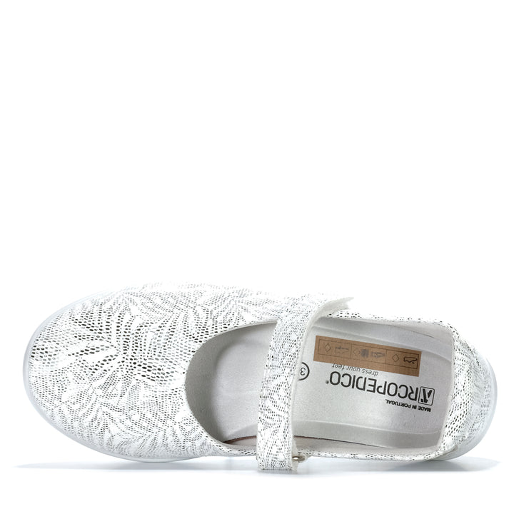 Arcopedico Estrela Palm Light Grey Womens Shoes