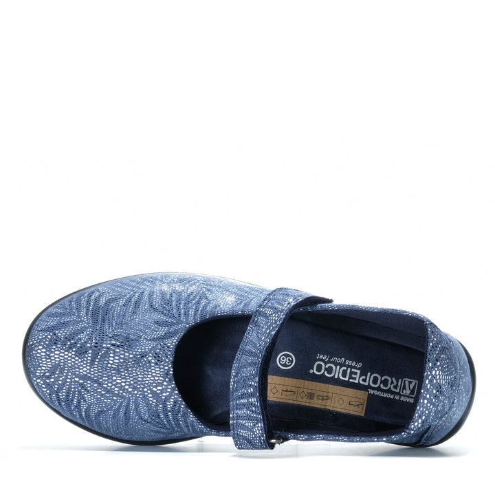 Arcopedico Estrela Palm Navy Womens Shoes