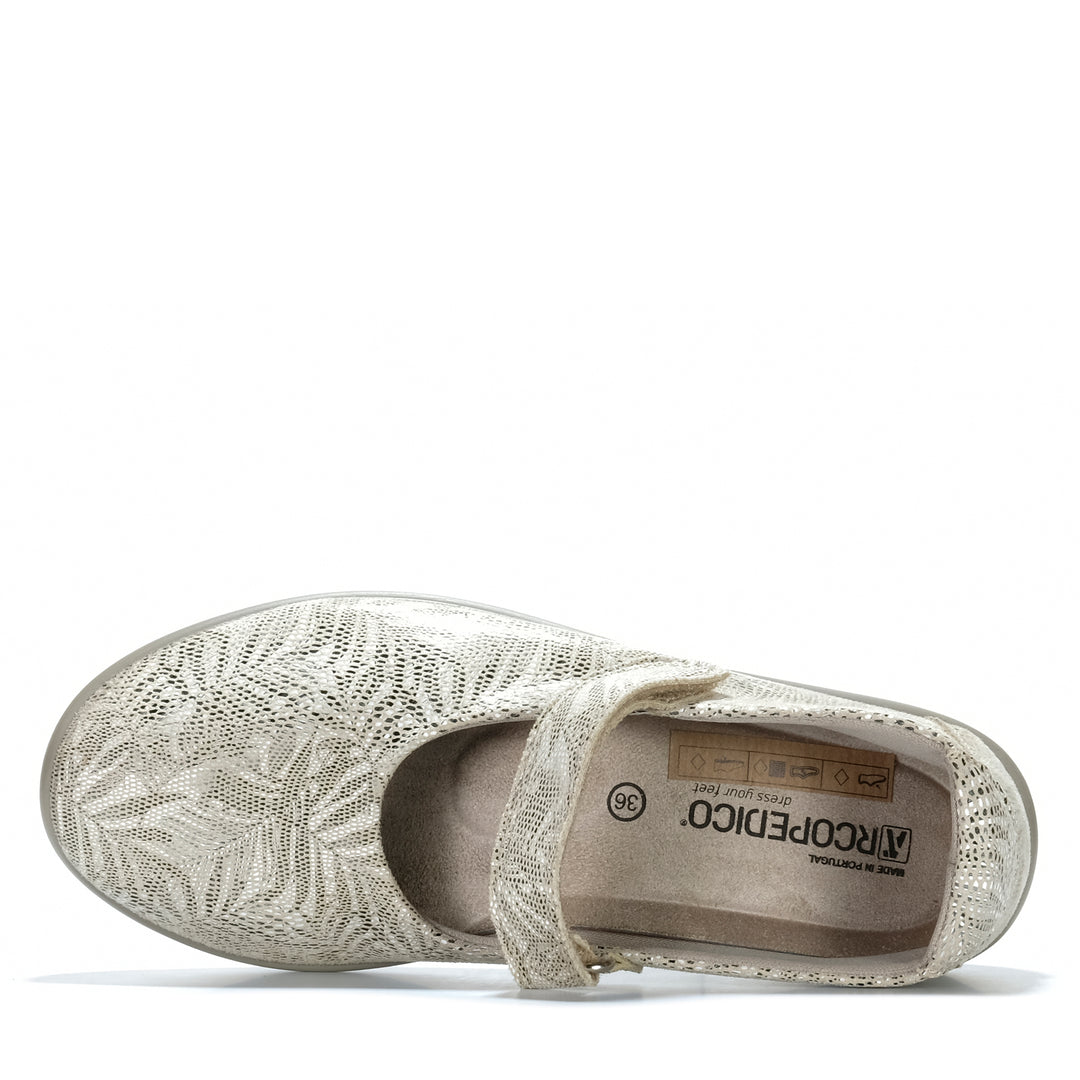 Arcopedico Estrela Palm Taupe Womens Shoes