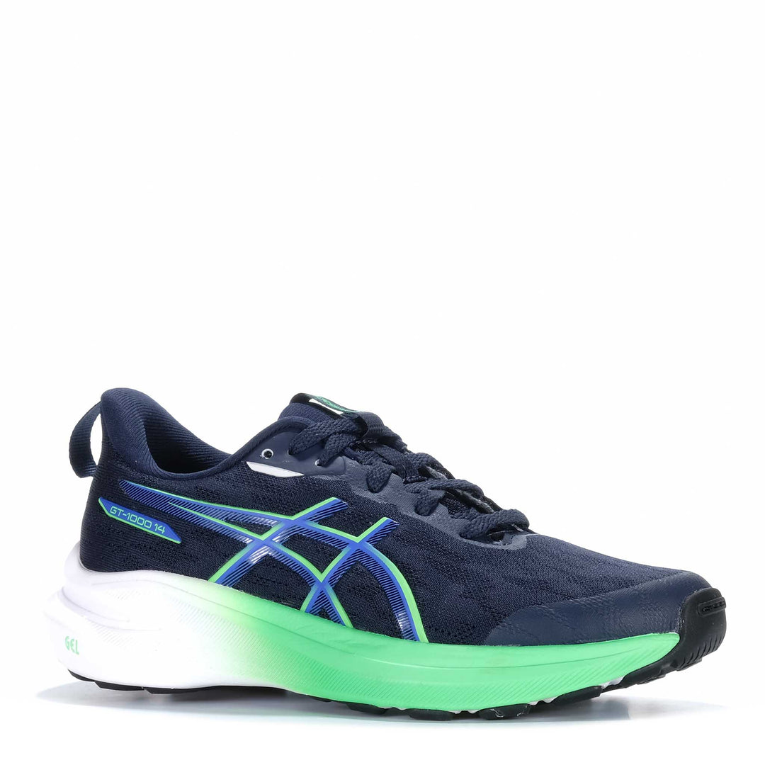 Asics GT-1000 14 GS Big Kids Baby & Children's Sneakers#color_midnight-vital-green