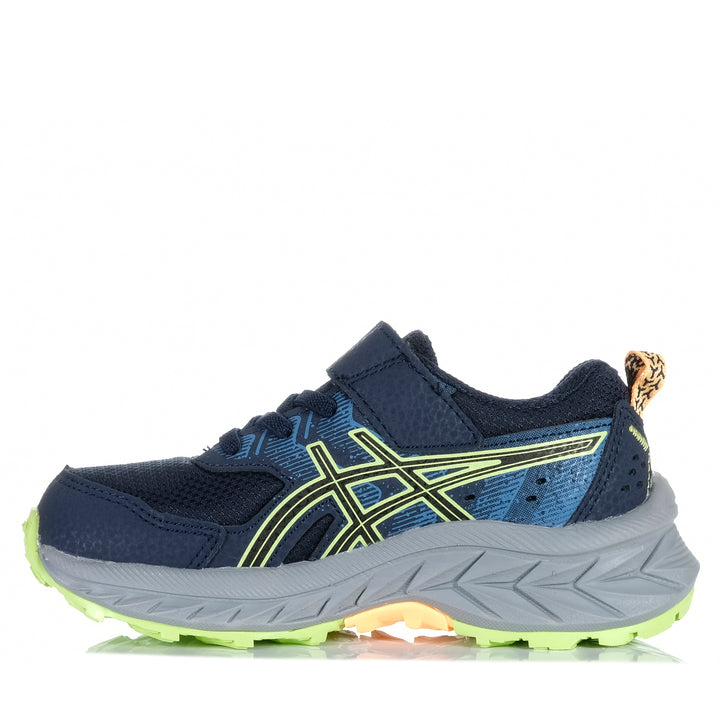 Asics Gel-Venture 9 PS Midnight/Lime Green Youth Sports