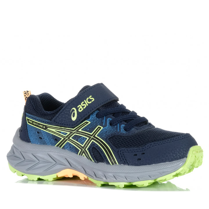 Asics Gel-Venture 9 PS Midnight/Lime Green Youth Sports