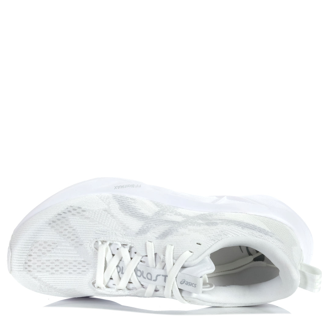 Asics Novablast 5 Womens White/Piedmont Grey