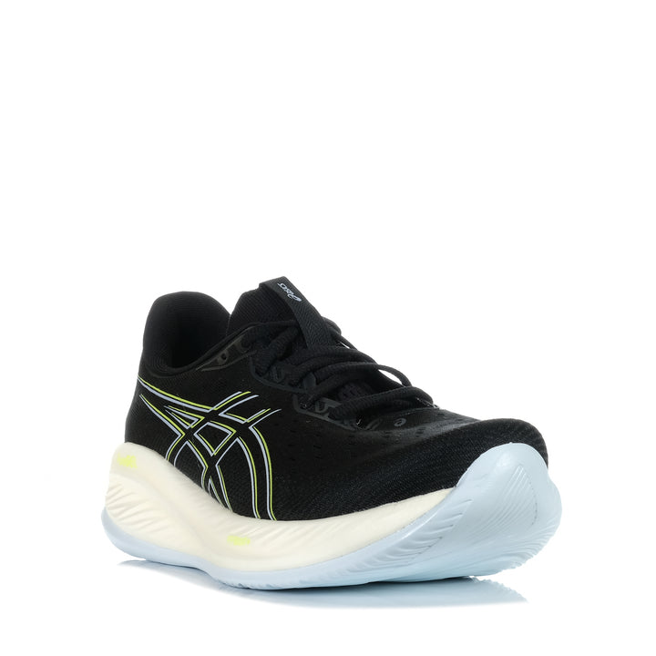 Asics Gel-Cumulus 26 Wide (2E) Black/Safety Yellow, asics, black, mens, running, sports, wide