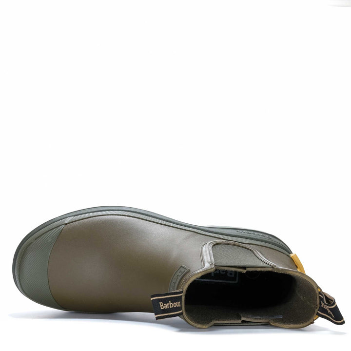 Barbour Nimbus Chelsea Wellingtons Olive/Ochre Mens Boots