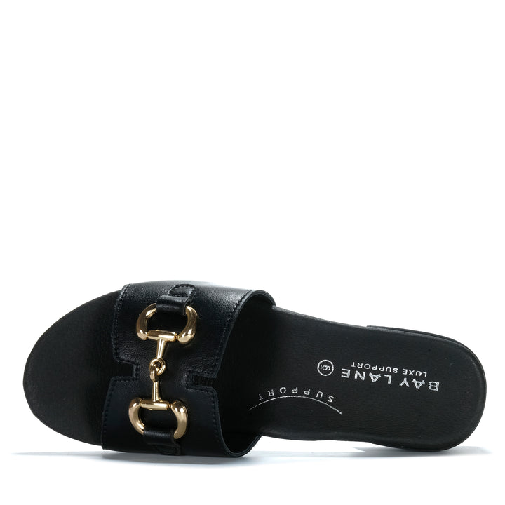 Bay Lane Dixie Black Womens Sandals