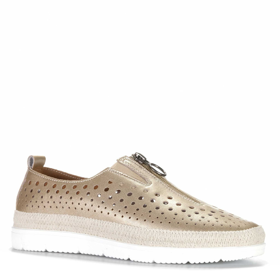 Bay Lane New Mercury Womens Flats#color_champagne