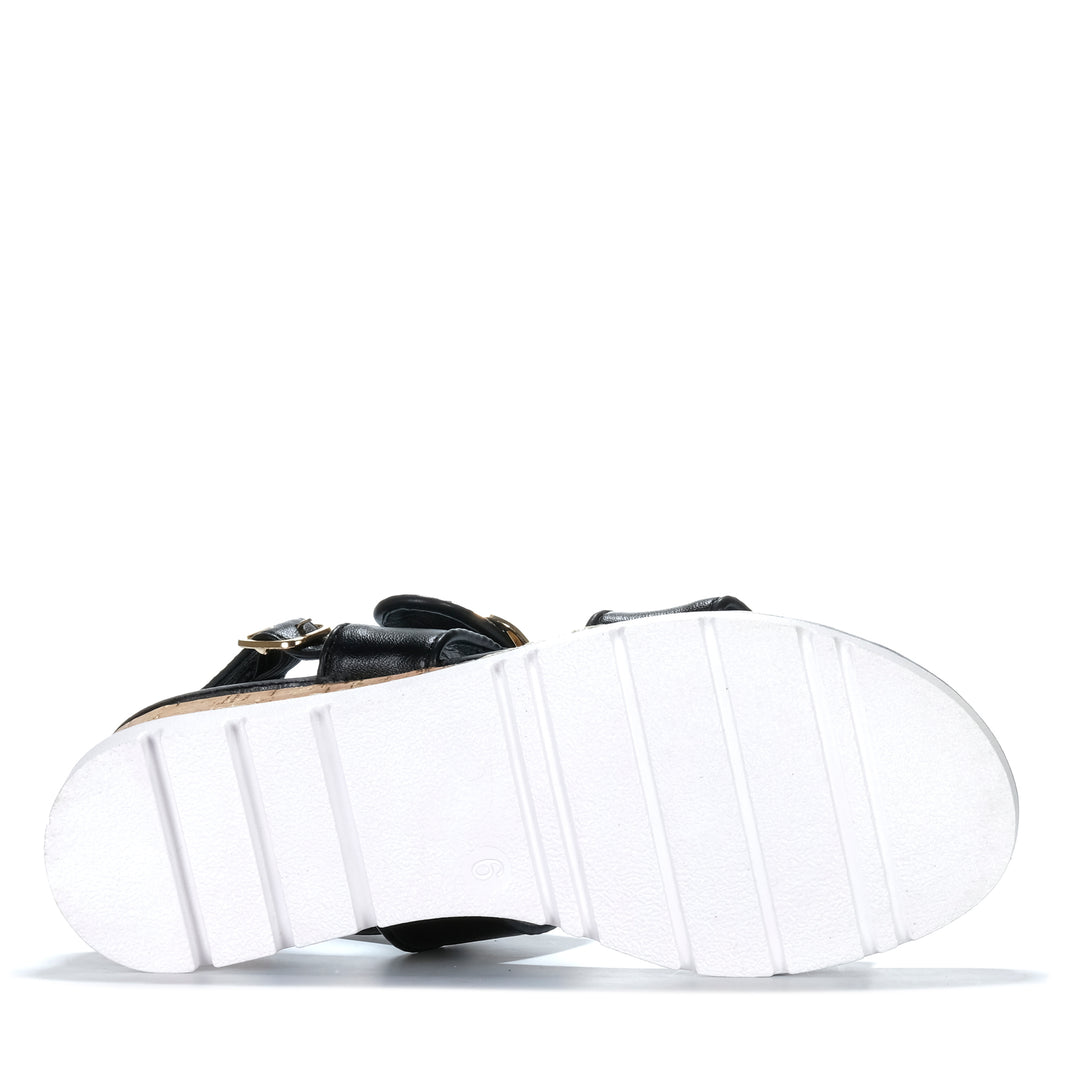 Bay Lane Ranch Black Womens Sandals
