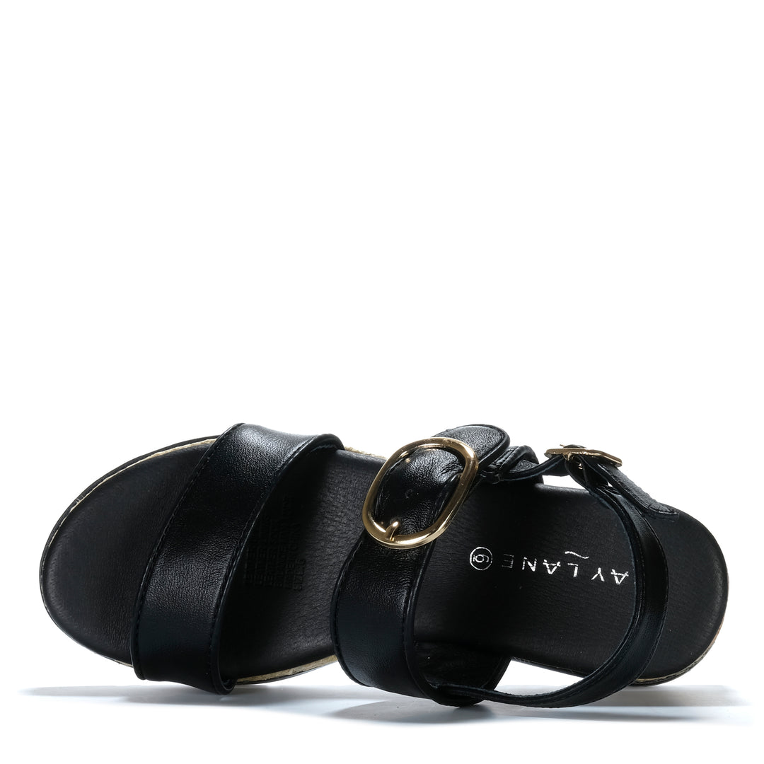 Bay Lane Ranch Black Womens Sandals