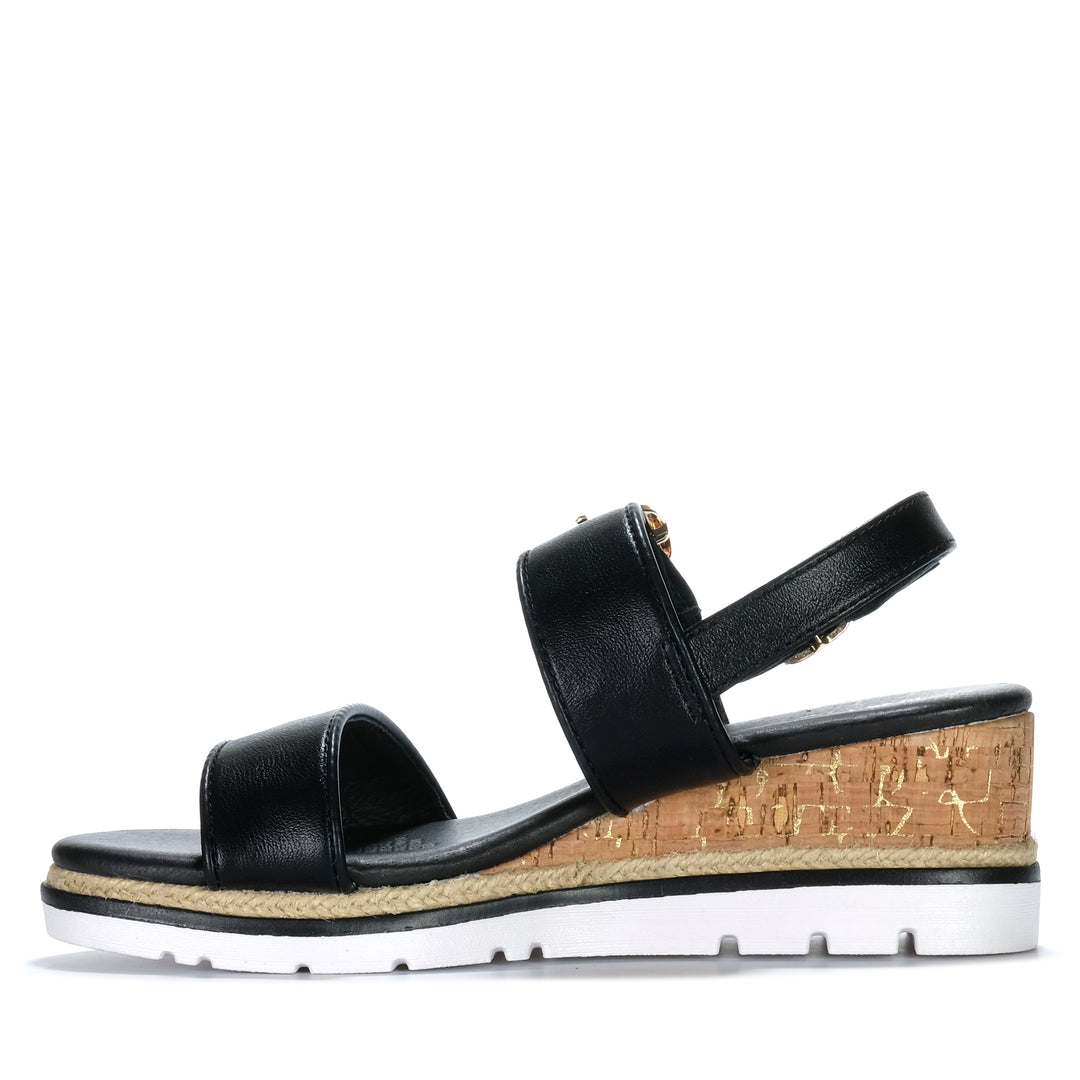 Bay Lane Ranch Black Womens Sandals