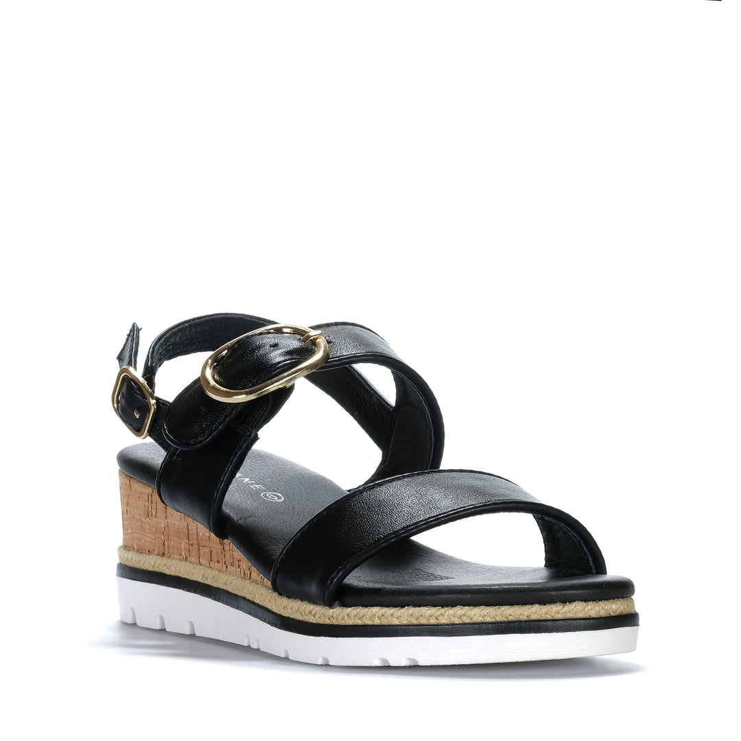 Bay Lane Ranch Black Womens Sandals