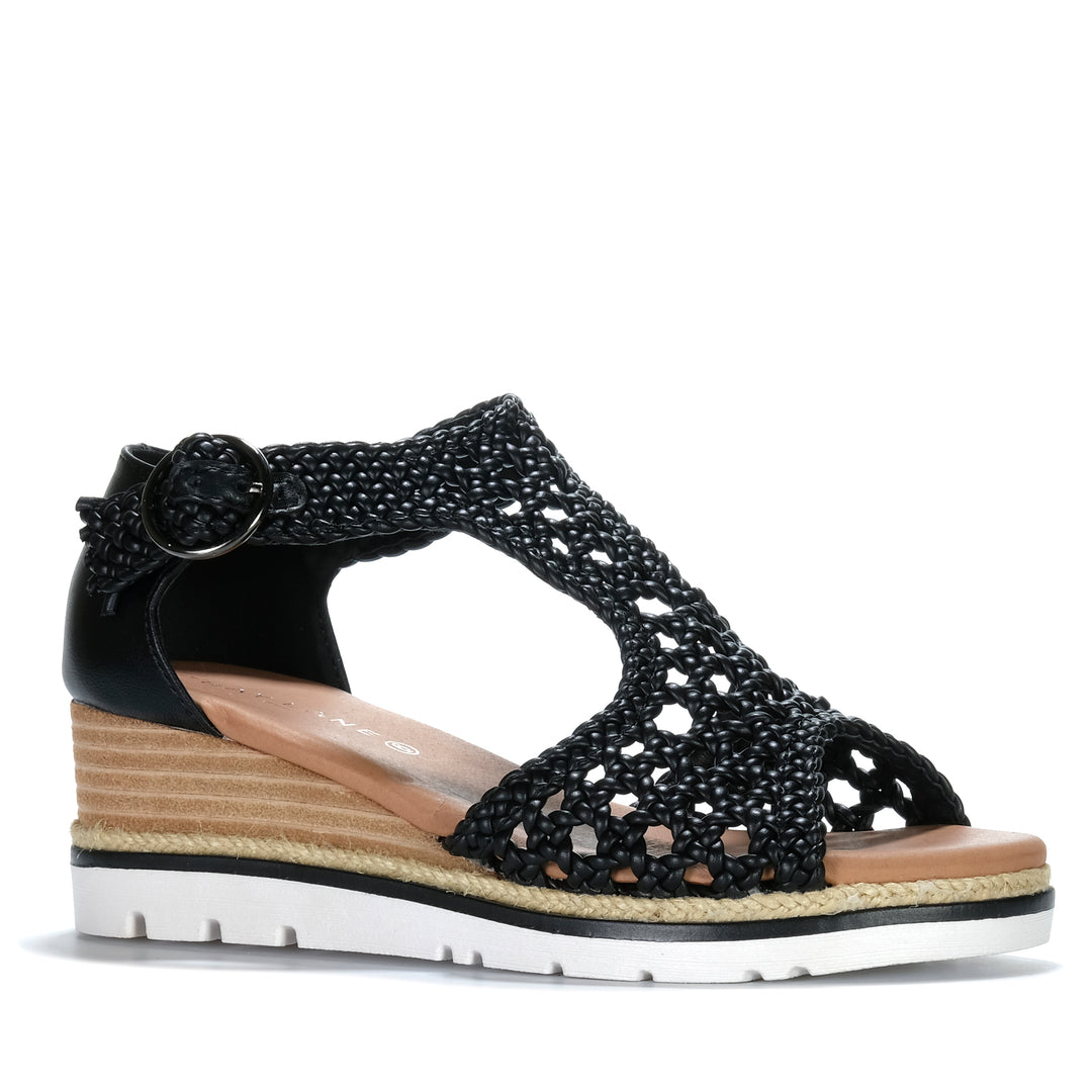 Bay Lane Rumour Black Womens Sandals