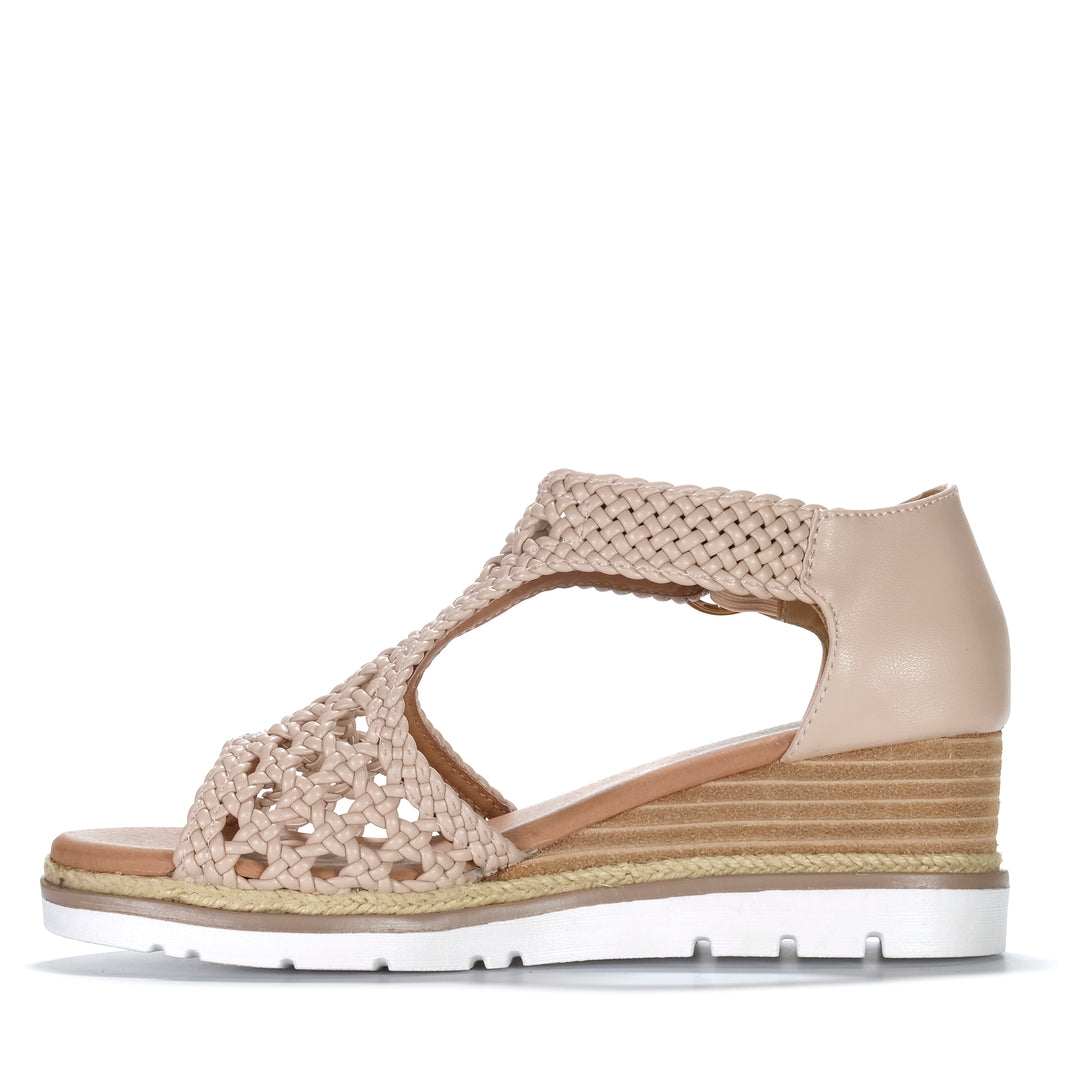 Bay Lane Rumour Blush Womens Sandals