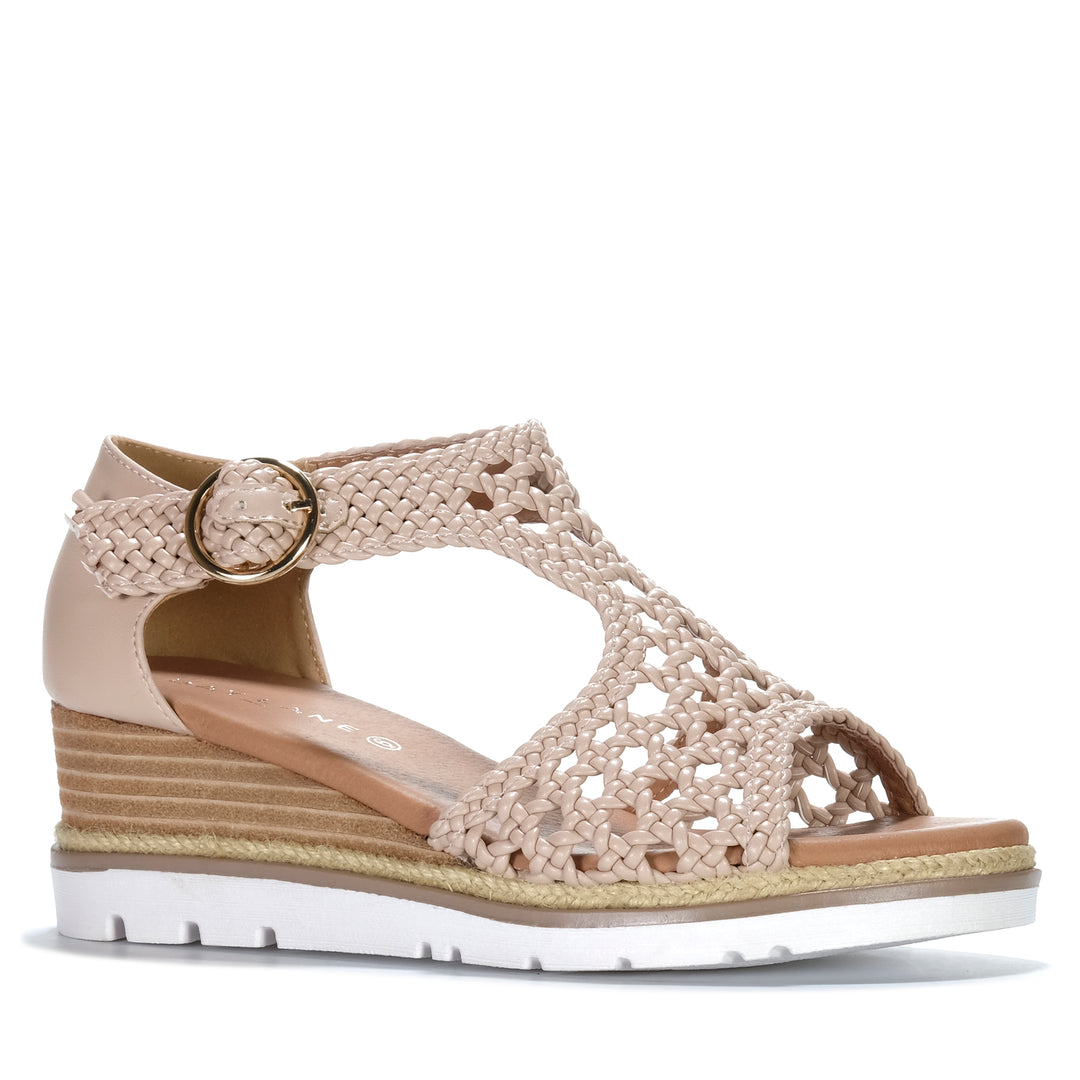 Bay Lane Rumour Blush Womens Sandals