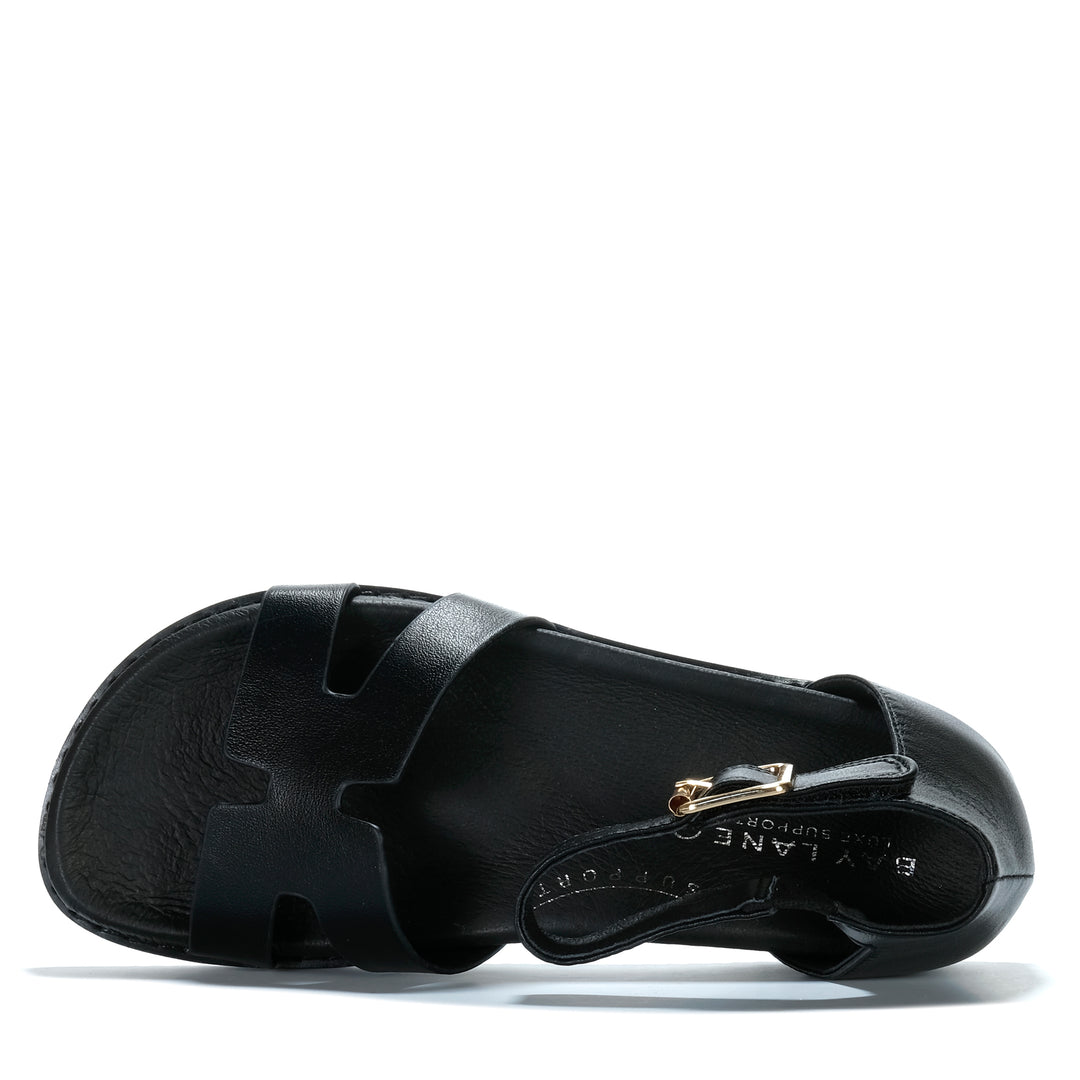 Bay Lane Ziggy Black Womens Sandals