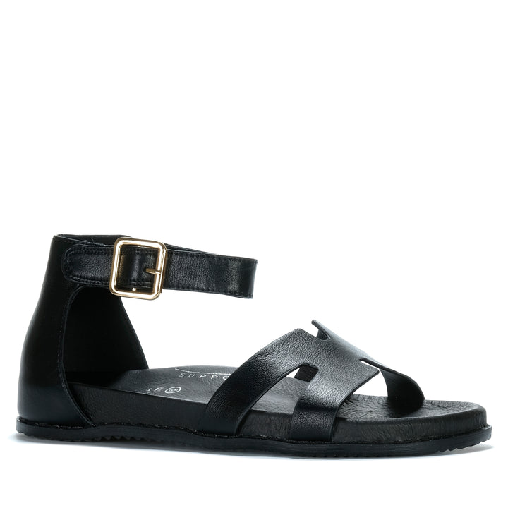 Bay Lane Ziggy Black Womens Sandals