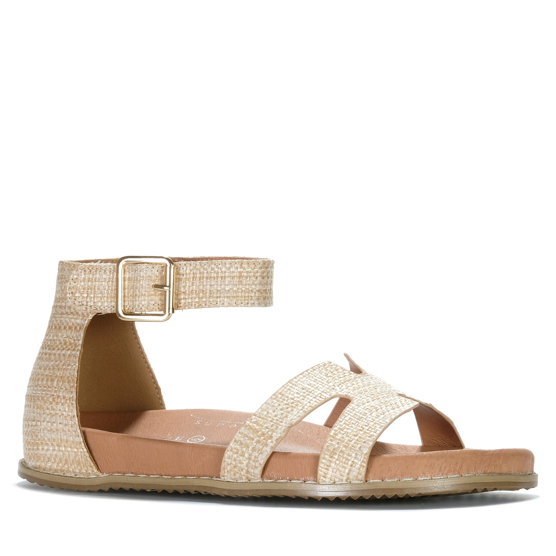 Bay Lane Ziggy Natural Womens Sandals