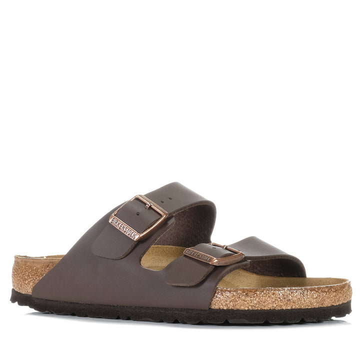 Birkenstock Arizona Birko-Flor (Regular) Dark Brown, 35 eu, 36 eu, 37 eu, 38 eu, 39 eu, 40 eu, 41 eu, 42 eu, 43 eu, 44 eu, 45 eu, 46 eu, 47 eu, birkenstock, brown, flats, mens, sandals, unisex, wide, womens