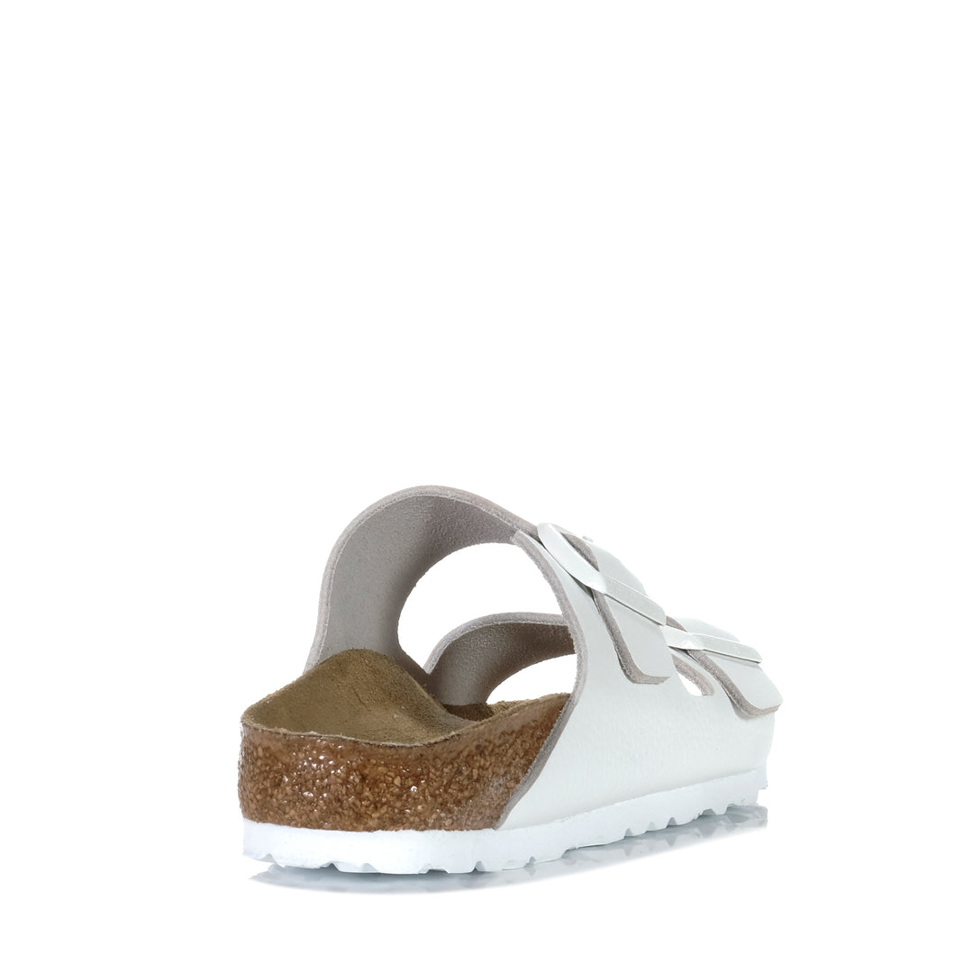 Birkenstock Arizona Smooth Leather (Narrow) White Womens Sandals