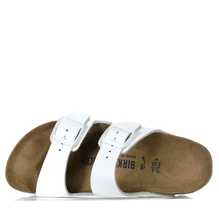 Birkenstock Arizona Smooth Leather (Narrow) White Womens Sandals
