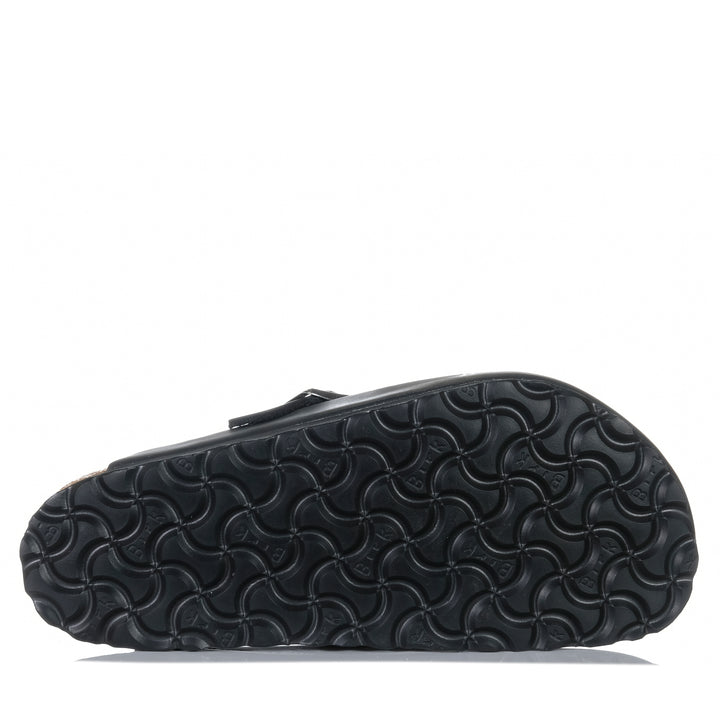 Birkenstock Boston Oiled Leather Black Unisex Sandals