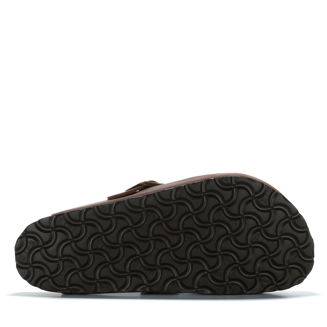 Birkenstock Boston Oiled Leather Habana Unisex Sandals