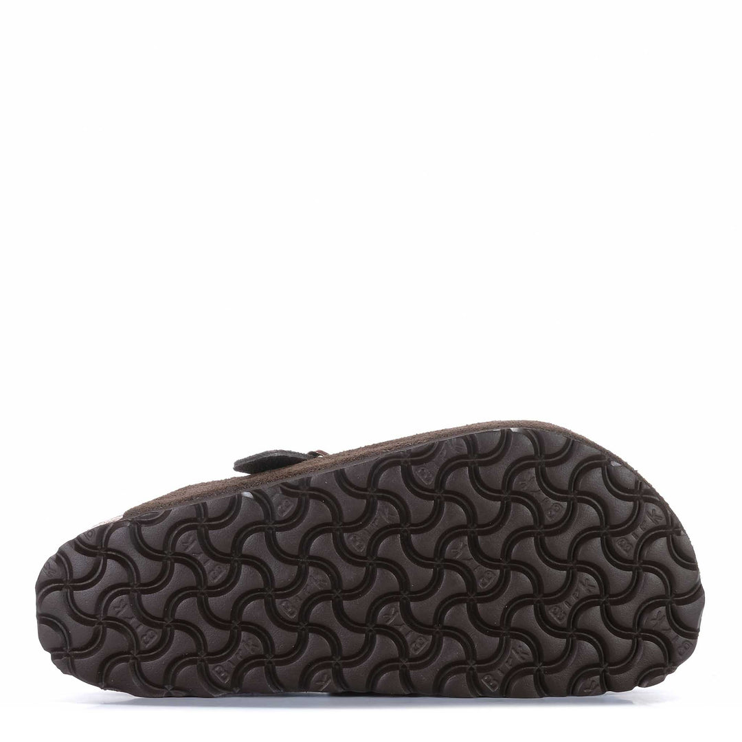 Birkenstock Boston Soft Footbed Suede Leather (Regular) Mocha