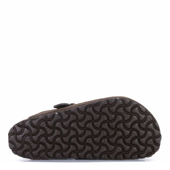 Birkenstock Boston Soft Footbed Suede Leather (Regular) Mocha