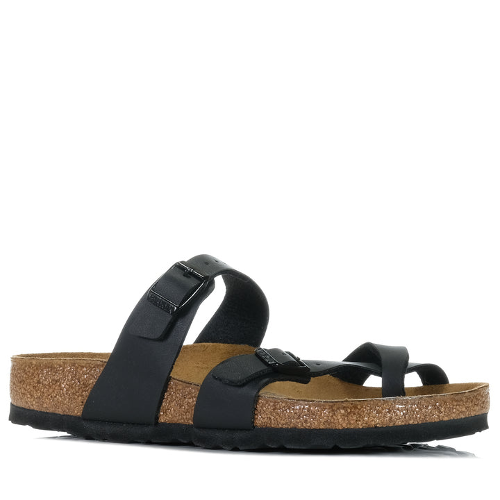 Birkenstock Mayari Birko-Flor (Regular) Black, Womens, birkenstock, black, flat, flats, sandals, wide, womens