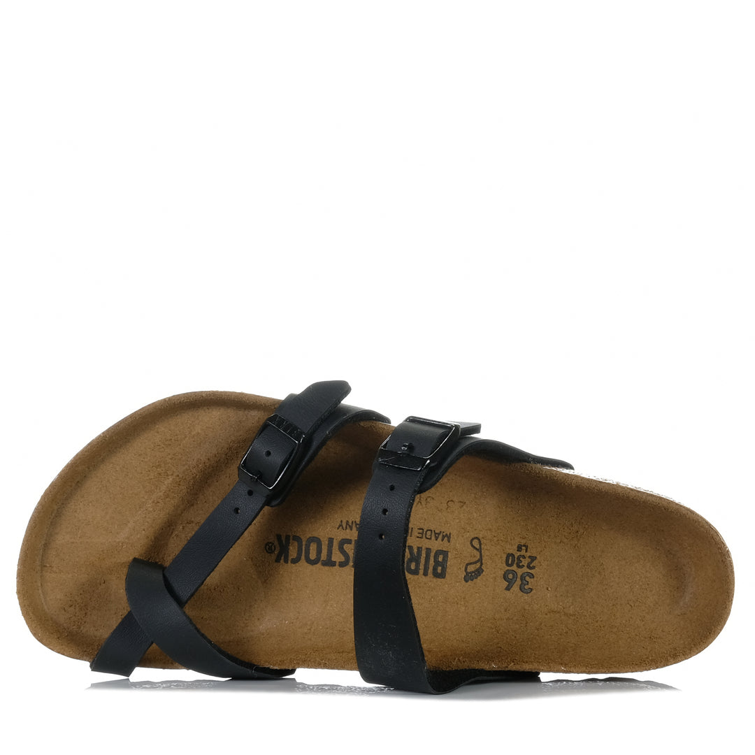 Birkenstock Mayari Birko-Flor (Regular) Black, Womens, birkenstock, black, flat, flats, sandals, wide, womens