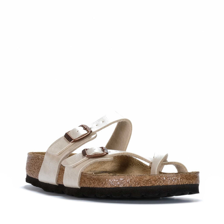 Birkenstock Mayari Birko-Flor (Regular) Pearl White Womens Sandals