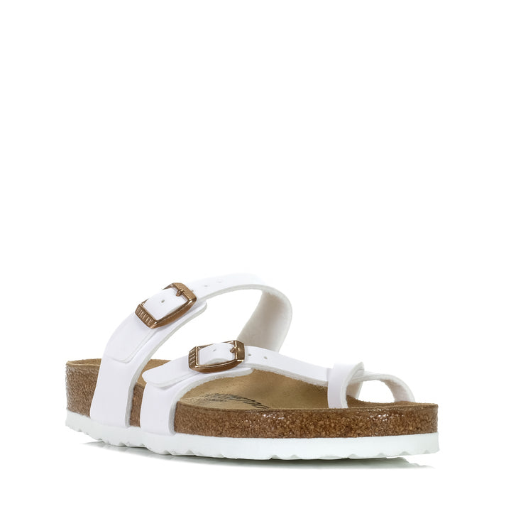 Birkenstock Mayari Birko-Flor (Regular) White, 36 EU, 37 EU, 38 EU, 39 EU, 40 EU, 41 EU, 42 EU, birkenstock, flat, flats, sandals, white, wide, womens