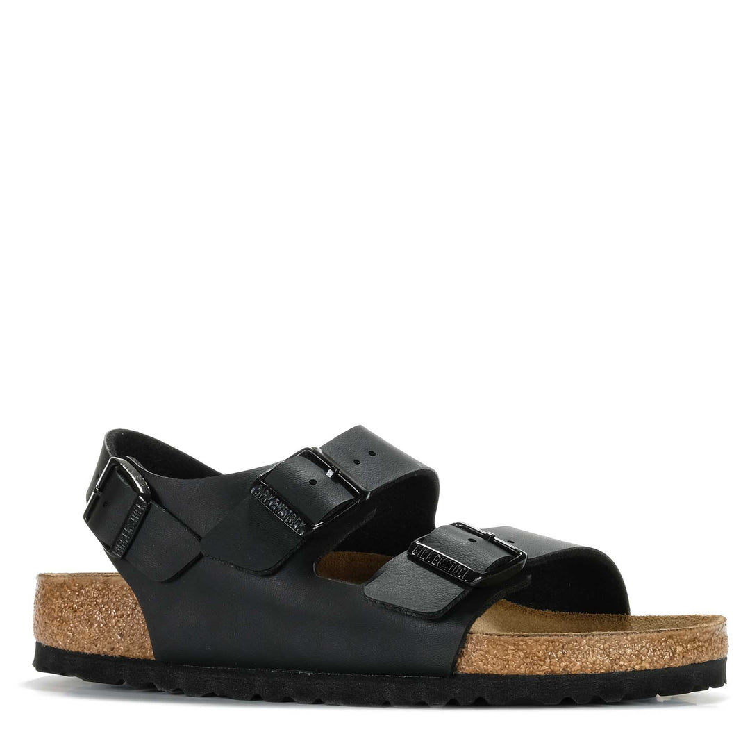 Birkenstock Milano Birko-Flor (Regular) Unisex Sandals#color_black