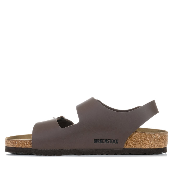 Birkenstock Milano Birko-Flor (Regular) Dark Brown, 40 EU, 41 EU, 42 EU, 43 EU, 44 EU, 45 EU, 46 EU, birkenstock, brown, flats, mens, sandals, unisex, wide, womens