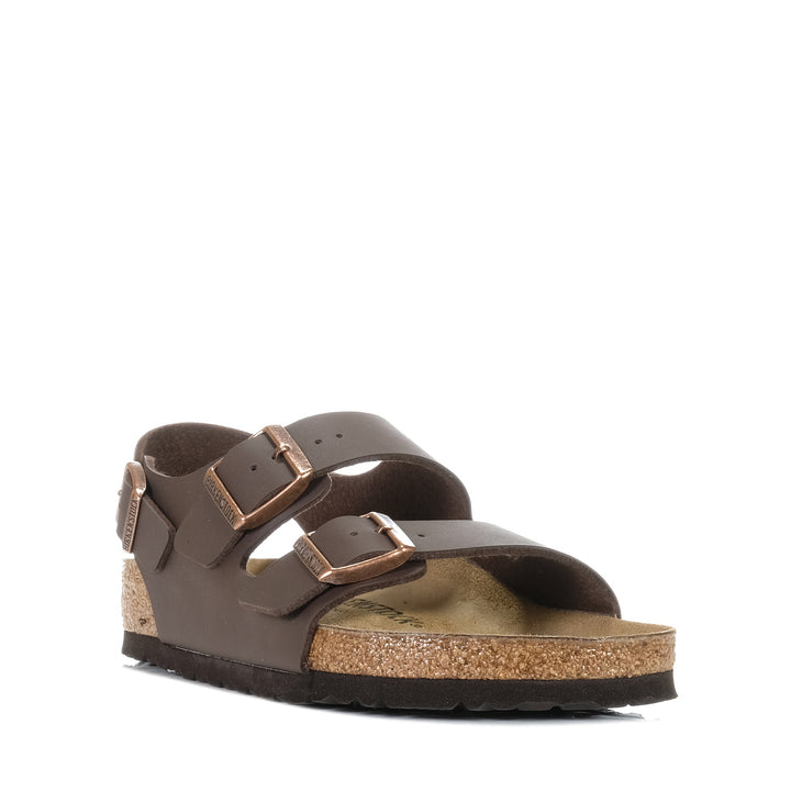 Birkenstock Milano Birko-Flor (Regular) Dark Brown, 40 EU, 41 EU, 42 EU, 43 EU, 44 EU, 45 EU, 46 EU, birkenstock, brown, flats, mens, sandals, unisex, wide, womens