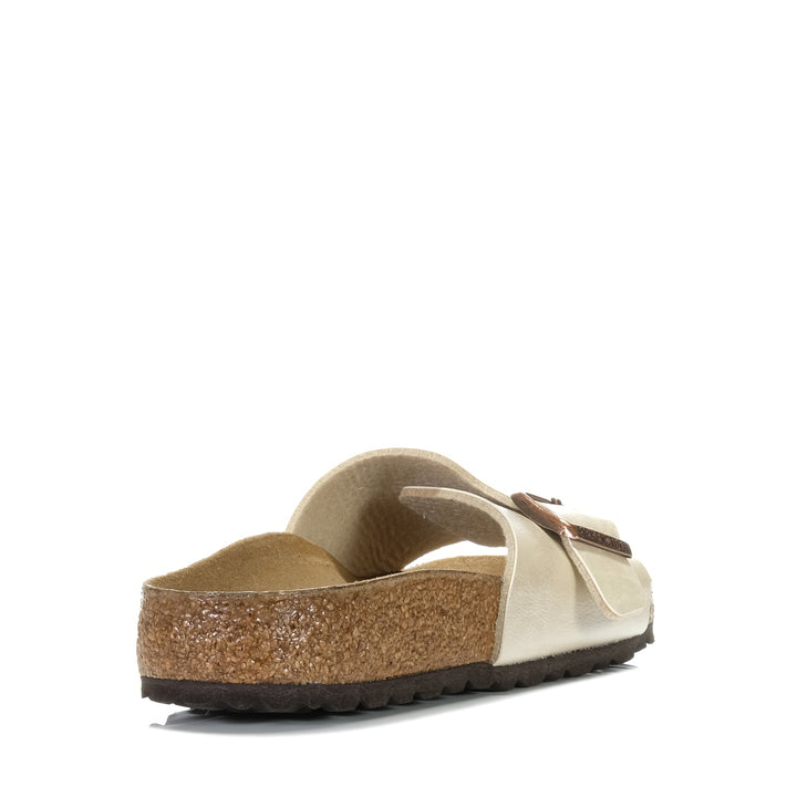 Birkenstock Catalina Birko-Flor Graceful (Regular) Pearl White, 36 EU, 37 EU, 38 EU, 39 EU, 40 EU, 41 EU, Birkenstock, flats, metallic, sandals, wide, womens