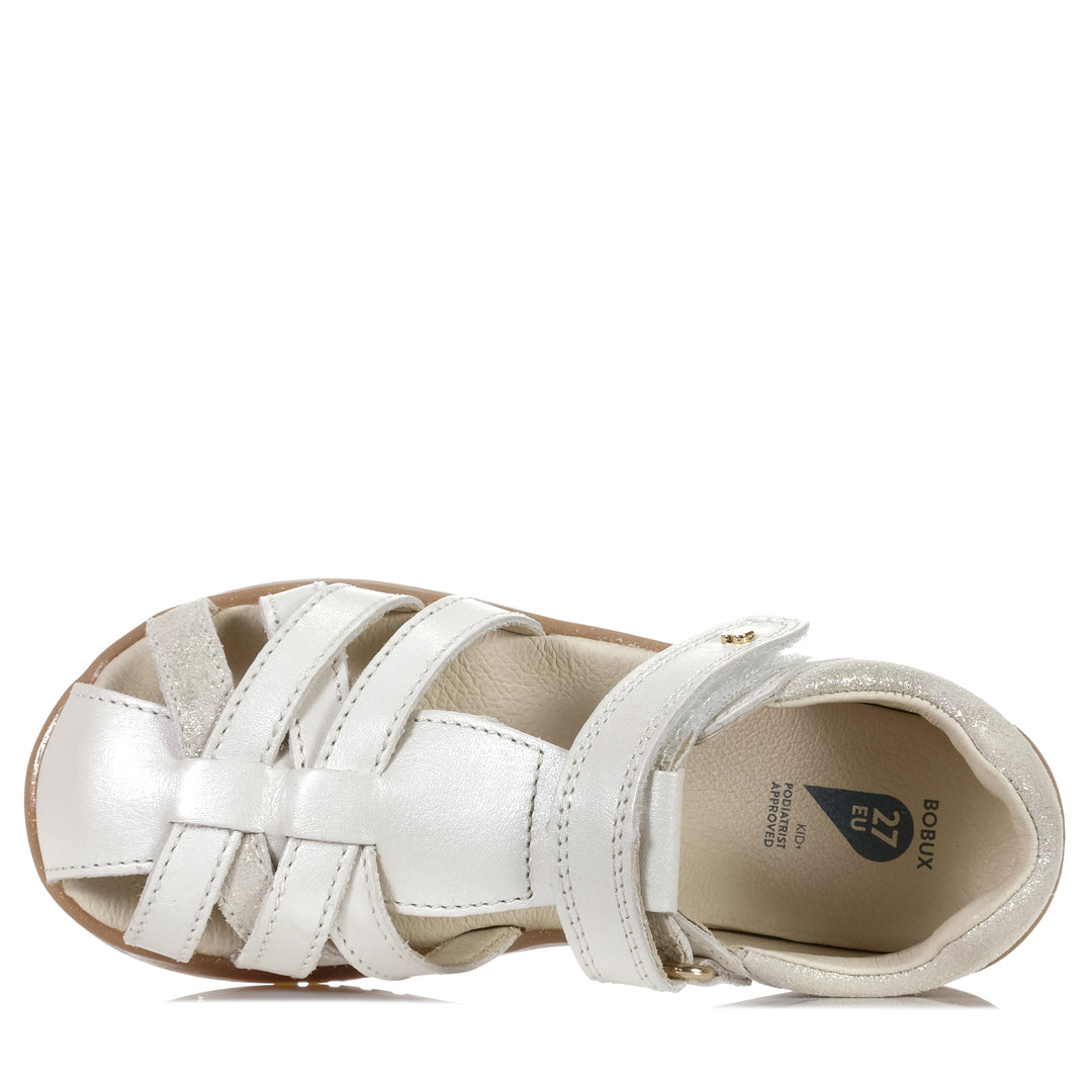 Bobux Kid+ Cross Jump 837008 Moon Pearl, 27 EU, 28 EU, 29 EU, 30 EU, 31 EU, 32 EU, 33 EU, Bobux, kids, sandals, white, youth