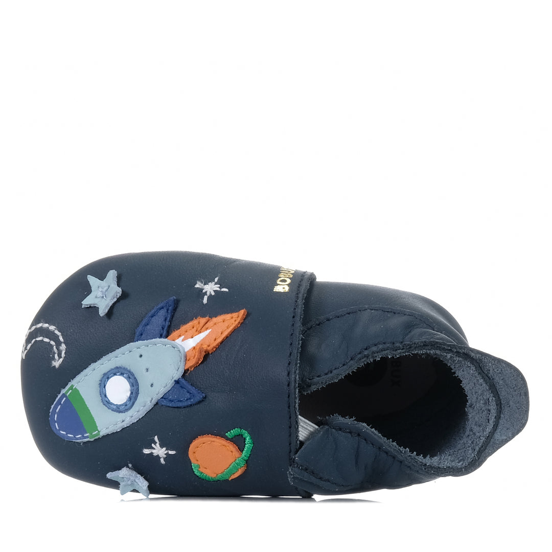 Bobux Soft Sole Cosmic Rocket Navy, blue, bobux, kids, Large, Medium, shoes, small, toddler