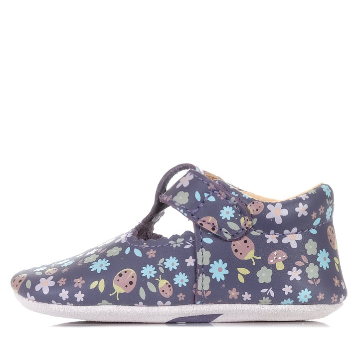 Bobux Soft Sole Meadow-BQ Grape Floral, Toddler