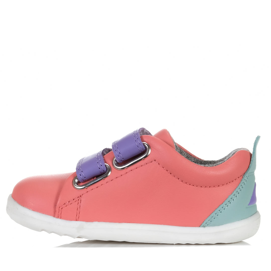 Bobux Step Up Grass Court 734208 Ocean Coral Combo, 18 eu, 19 eu, 20 eu, 21 eu, 22 eu, bobux, kids, multi, pink, shoes, toddler