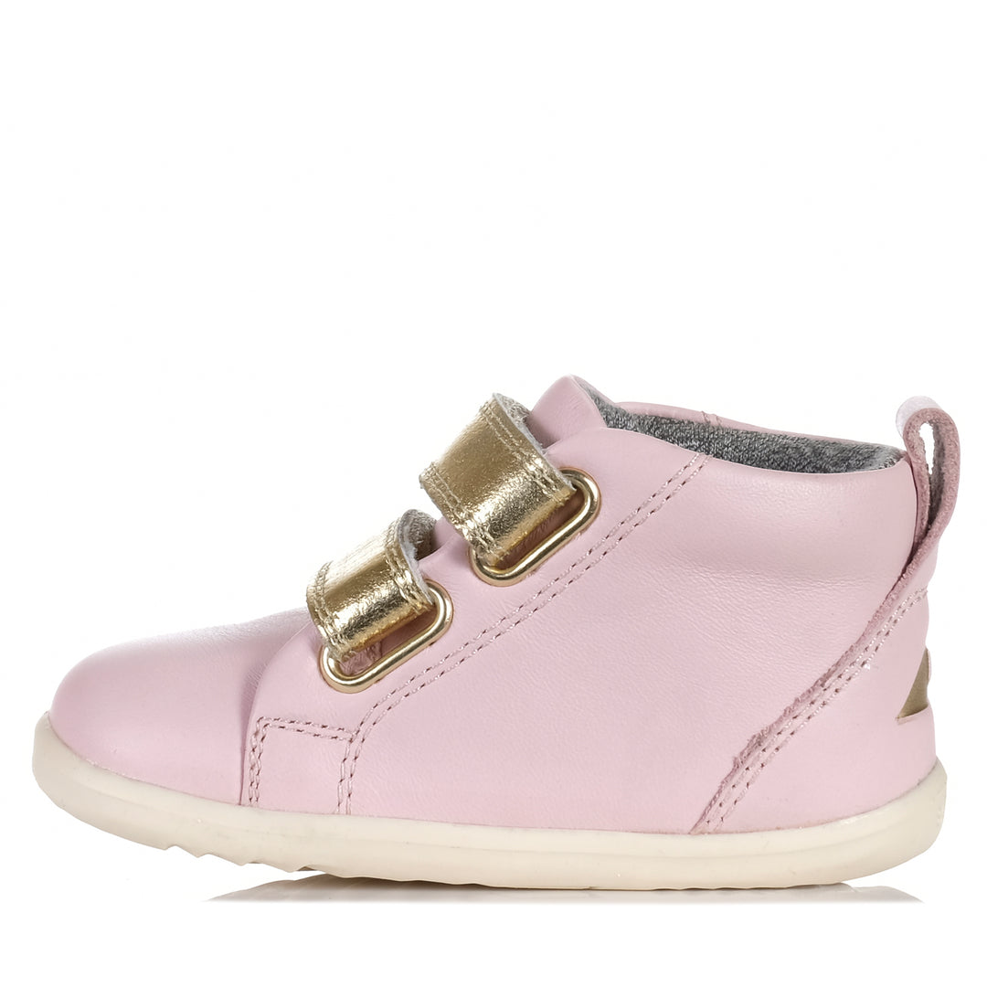 Bobux Step Up Grass Court Hi Ballet Pink