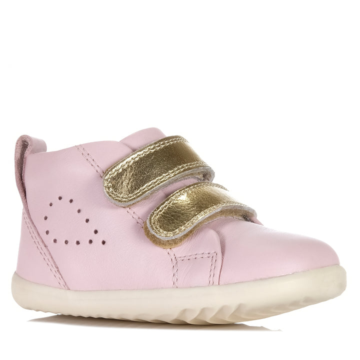 Bobux Step Up Grass Court Hi Ballet Pink