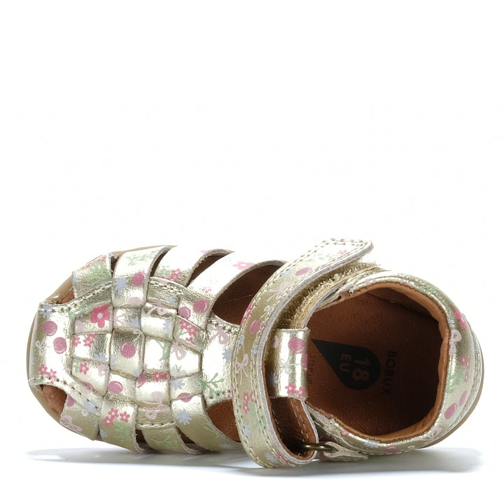 Bobux Step Up Harbor Gold Multi Toddler Sandals