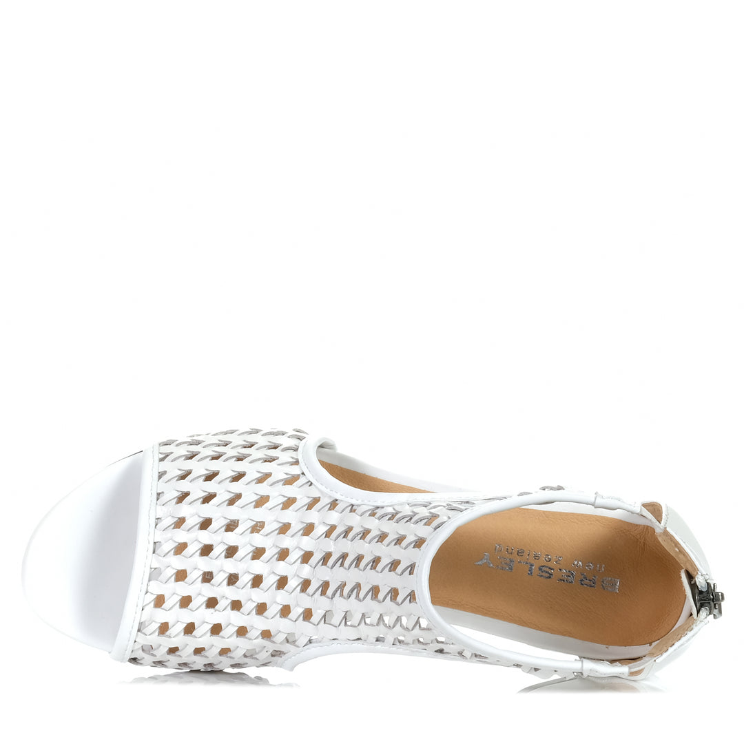 Bresley Angler White, Womens, bresley, heels, sandals, white, womens