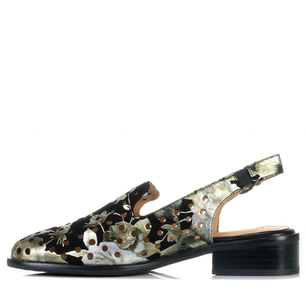 Bresley Asp Night Garden, Womens, bresley, flats, heels, multi, shoes, womens