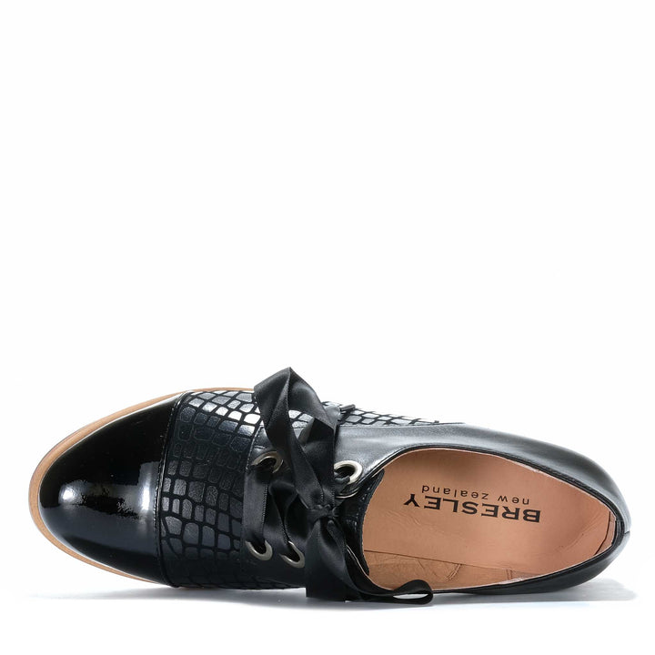 Bresley Avit Black/Croc Womens Shoes