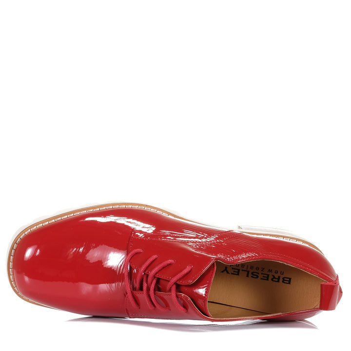 Bresley Daya Red Crinkle Patent