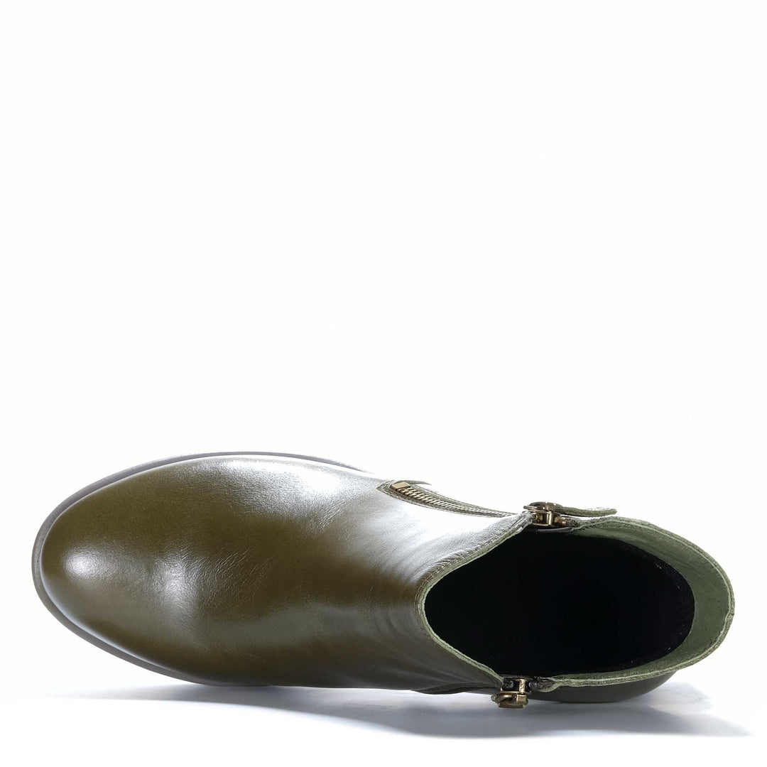 Bresley Dolomite Olive Womens Boots