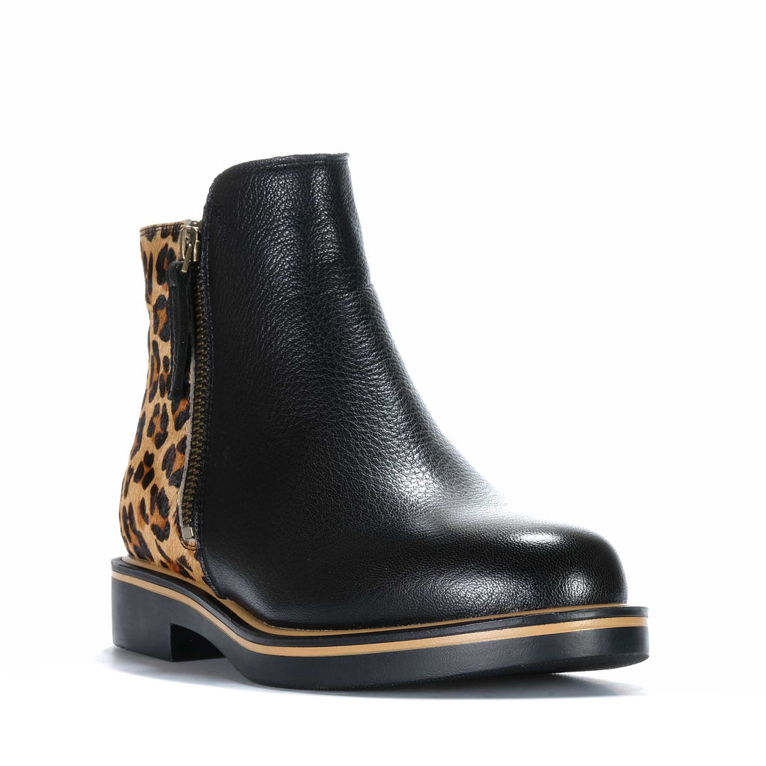 Bresley Driscol Black/Leopard Womens Boots